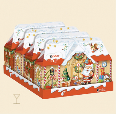 Barn adventskalender 3D-​hus 4 x 234g