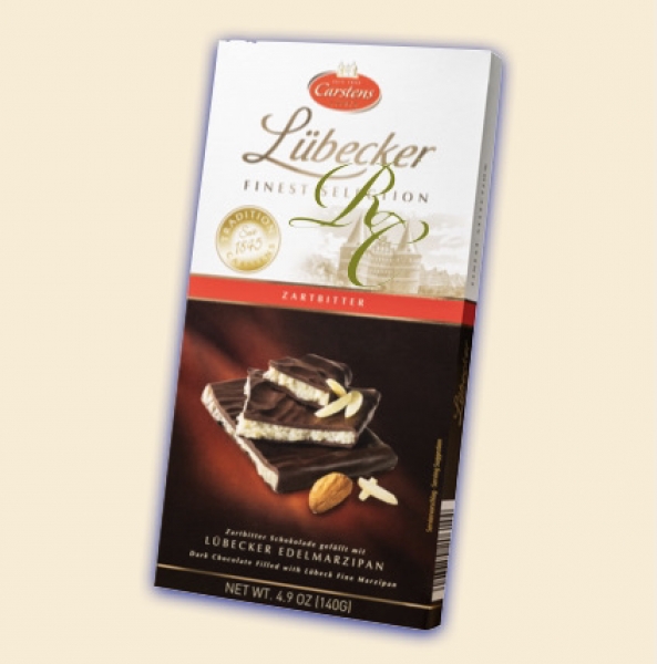 Lübeck Carstens marsipan chokladkaka 140g - 10st